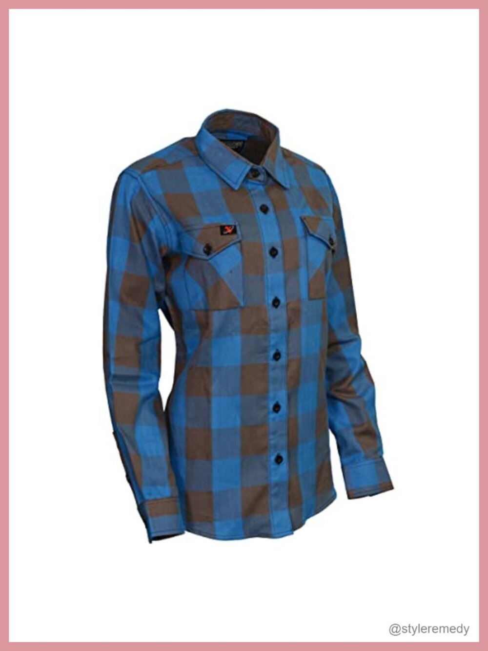 Women's Long Sleeve Cotton Flannel Button Down Shirt Relaxed Fit